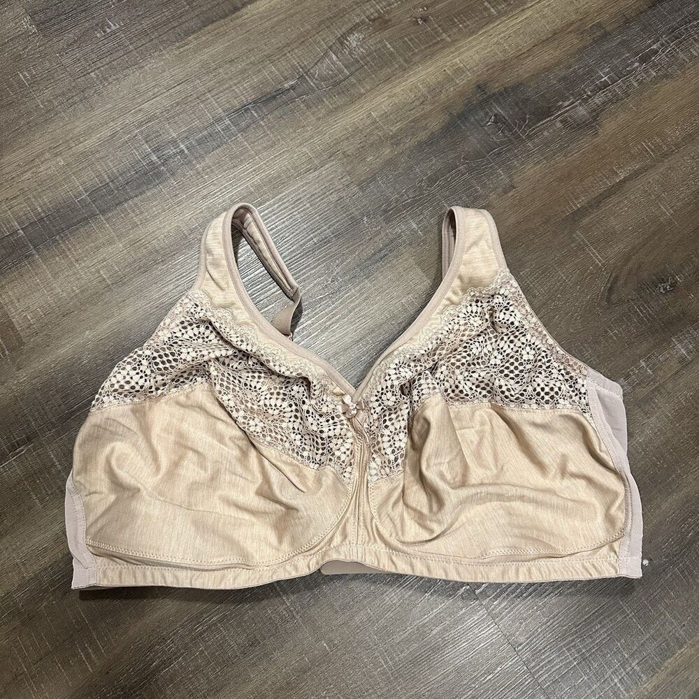 Glamorise 48H MagicLift Moisture Control Full Coverage Wirefree‎ Bra Style 1064